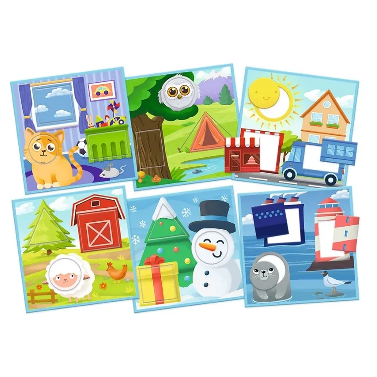 Trefl, ABC Malucha, Rodzina Treflików, Kolory i kształty, gra edukacyjna