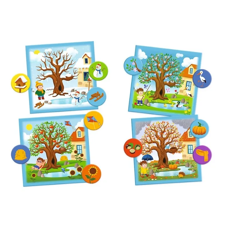 Trefl, ABC Malucha, Rodzina Treflików, Pory Roku, gra edukacyjna