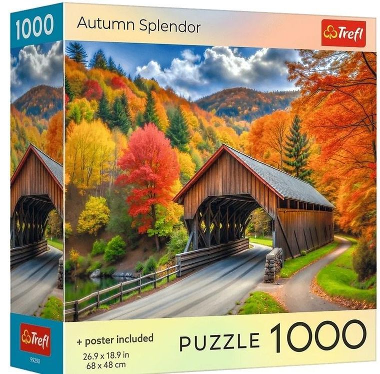 Trefl, Autumn Splendor, USA, puzzle, 1000 elementów