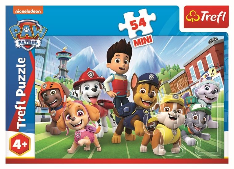 Trefl, Bądź jak Psi Patrol, puzzle mini, 54 elementy, 1 szt.