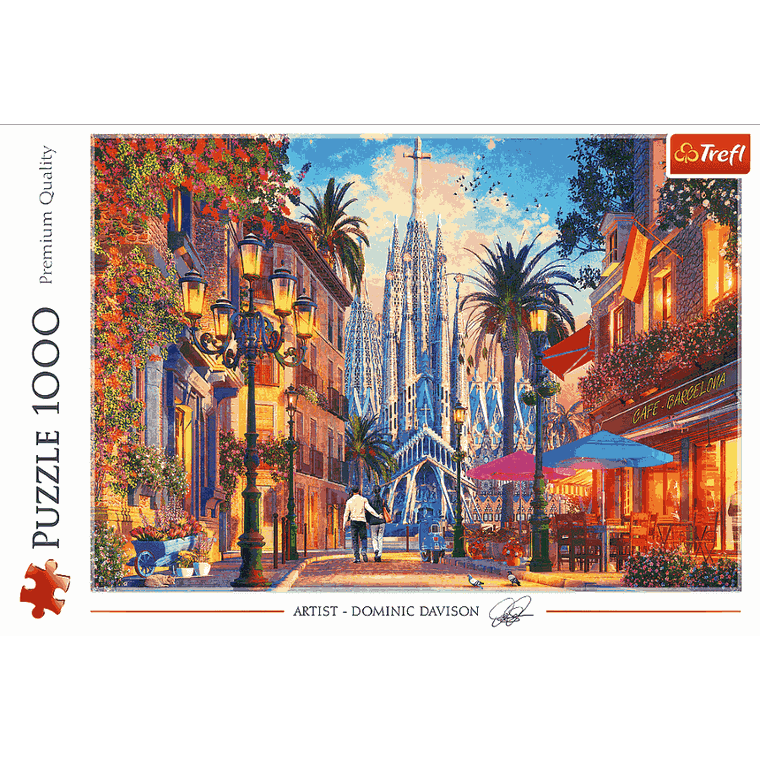 Trefl, Barcelona, Hiszpania, puzzle, 1000 elementów