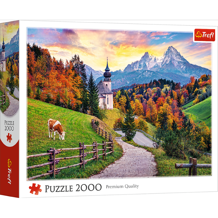Trefl, Bawarskie Alpy jesienią, puzzle, 2000 elementów
