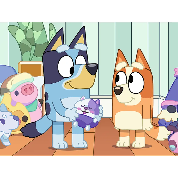 Trefl, Bluey, Z Bluey zawsze jest wesoło, puzzle, 30 elementów