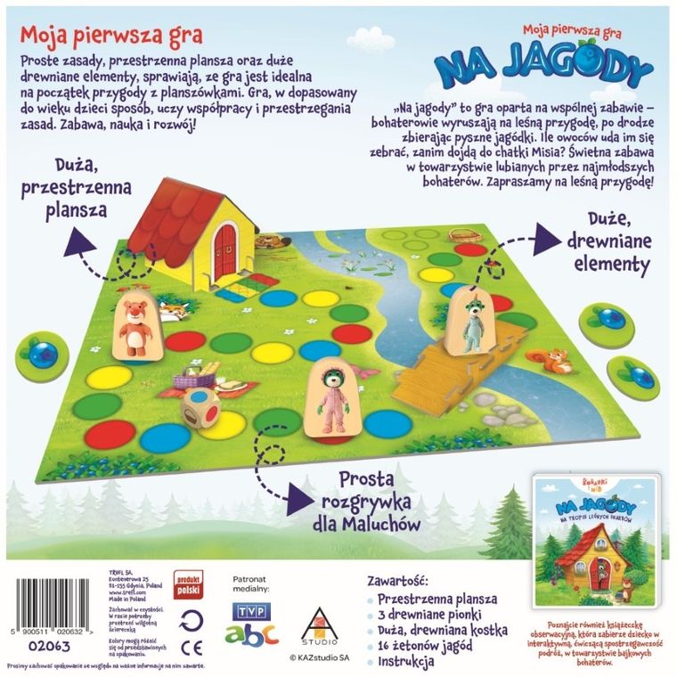 Trefl, Bobaski i Miś, Na jagody, Moja pierwsza gra