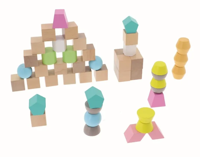 Trefl, Bobaski i Miś, O!Klocki, Kodowanie, edukacyjne klocki, 50 elementów