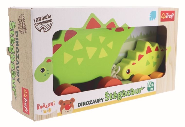 Trefl, Bobaski i Miś, Stegozaur, dinozaury na kółkach