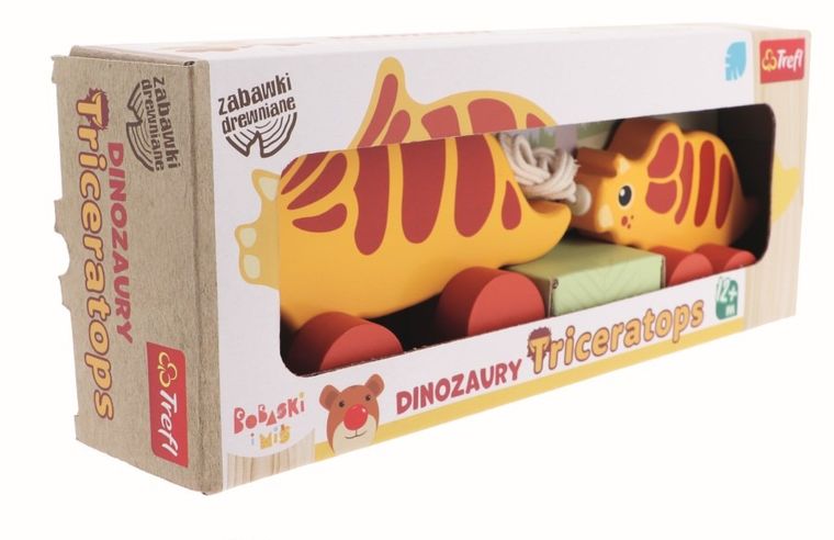 Trefl, Bobaski i Miś, Triceratops, dinozaury na kółkach