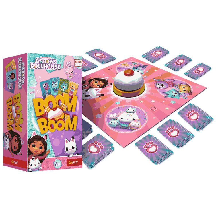 Trefl, Boom Boom, Koci Domek Gabi, familijna gra karciana