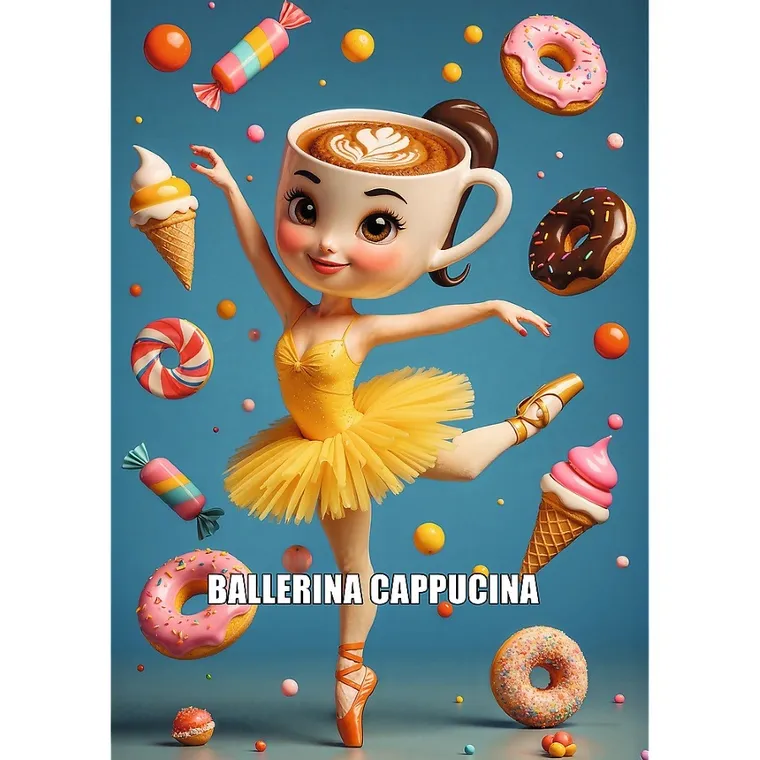 Trefl, BrainRots, Ballerina Cappuccina, puzzle, 200 elementów