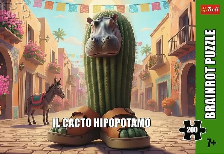 Trefl, BrainRots II, Cacto Hipopotamo, puzzle, 200 elementów