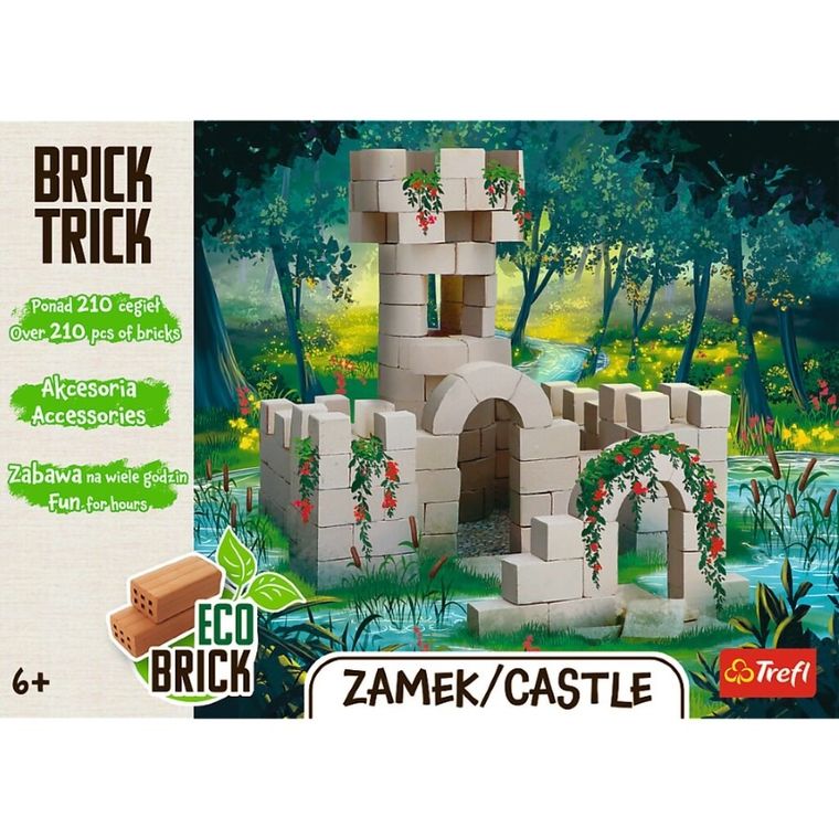 Trefl, Buduj z cegły, Zamek, zestaw kreatywny, 210 elementów