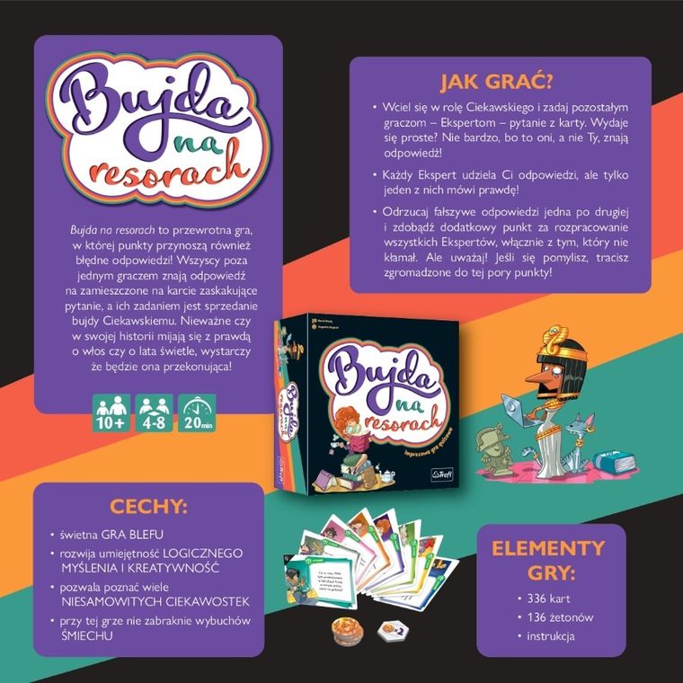 Trefl, Bujda na resorach, imprezowa gra quizowa