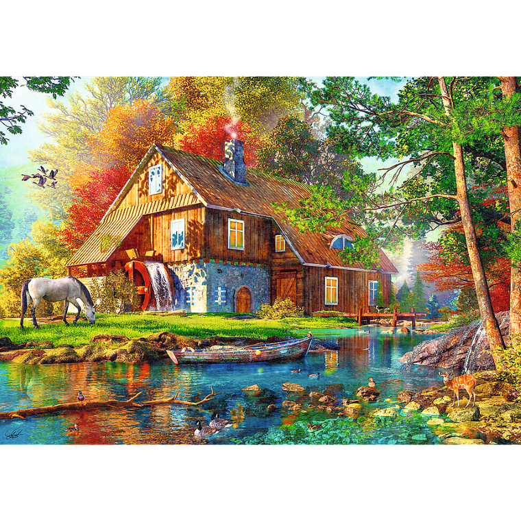 Trefl, Chatka nad rzeką, puzzle, 500 elementów