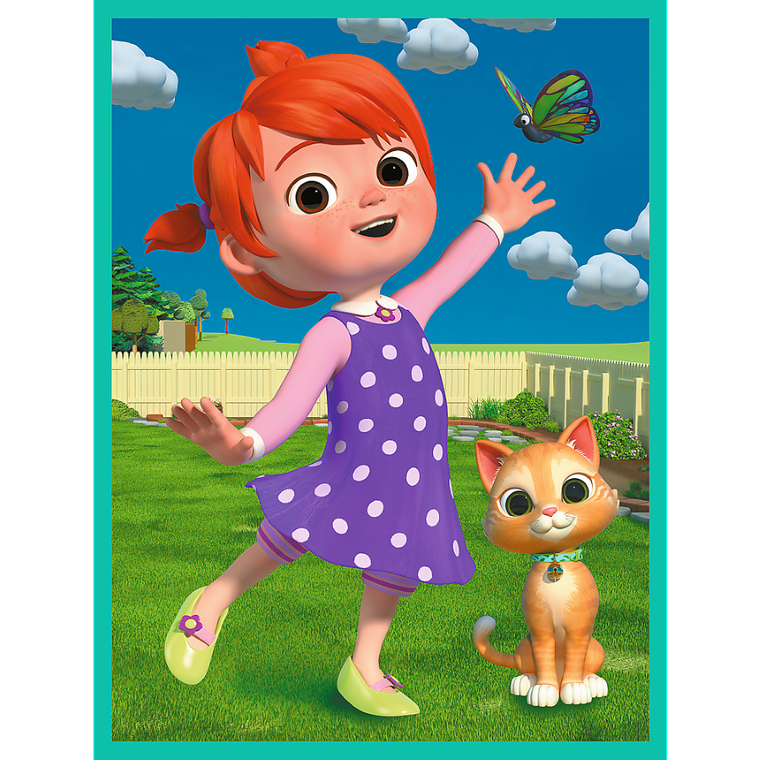 Trefl, Cocomelon, Przyjaciele, puzzle maxi dwustronne, 2-10 elementów