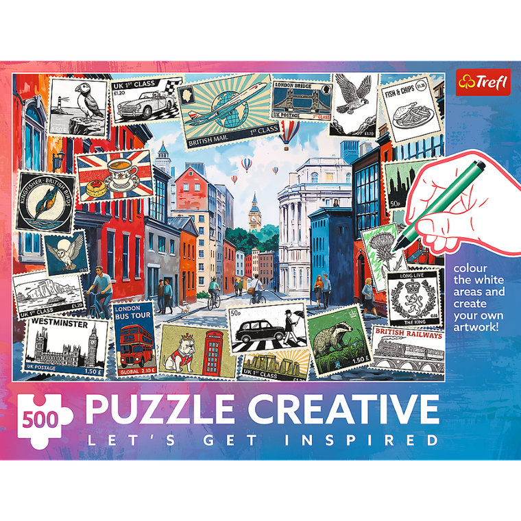 Trefl, Creative, Pozdrowienia z Londynu, puzzle, 500 elementów