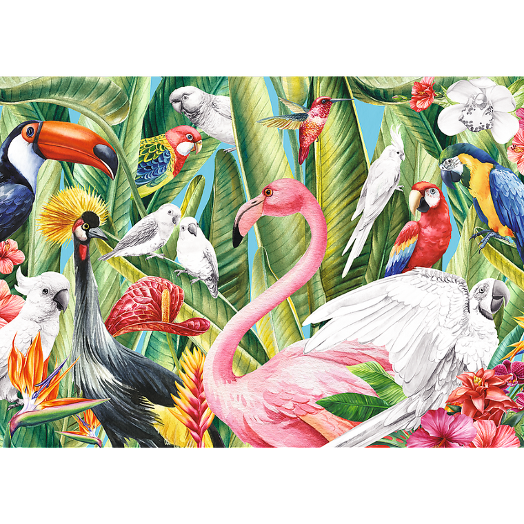 Trefl, Creative, Rajskie ptaki, puzzle, 500 elementów