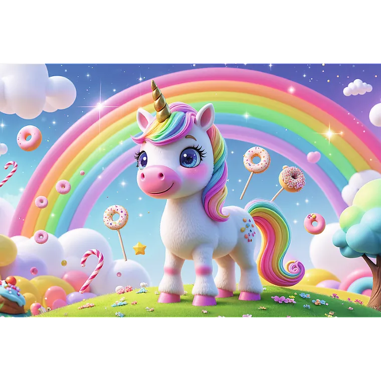 Trefl, Cukierkowy świat, puzzle, 60 elementów