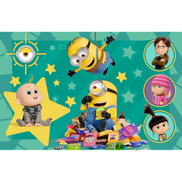 Trefl, Despicable Me 4, Mini, Z Minionkami fajnie jest! puzzle, 54 elementy