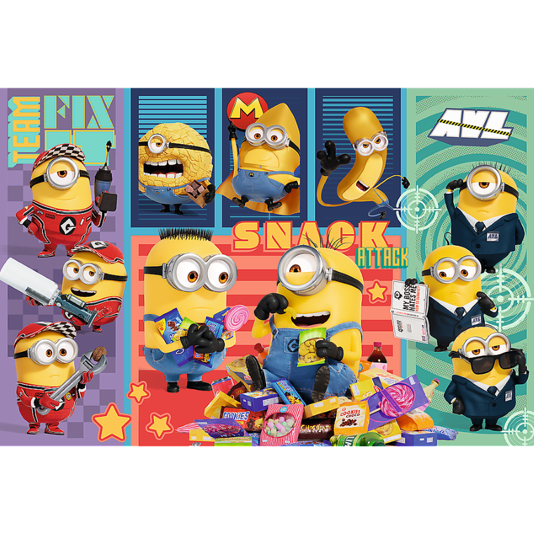 Trefl, Despicable Me 4, Minionkowa radość, puzzle, 160 elementów