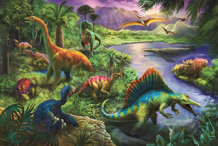 Trefl, Dinozaury, puzzle, 260 elementów