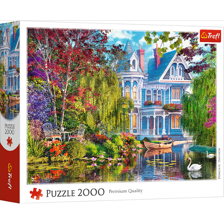 Trefl, Dom nad jeziorem, puzzle, 2000 elementów