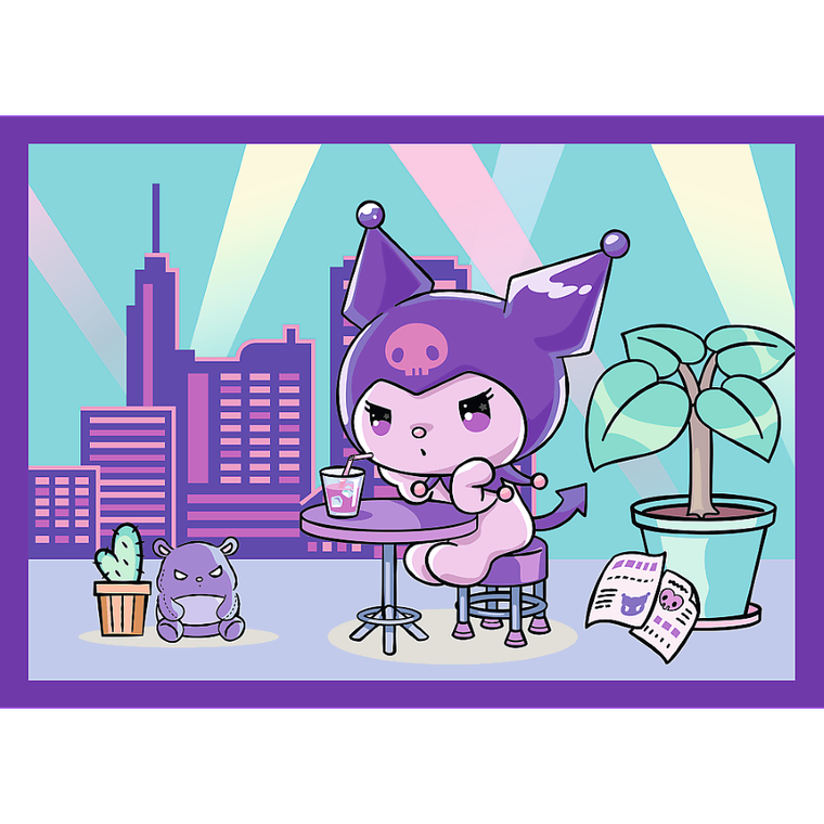 Trefl, Dzień Kuromi, puzzle 4w1