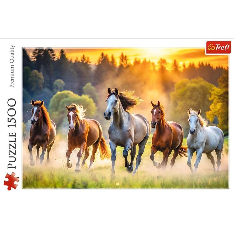 Trefl, Dzikie konie, puzzle, 1500 elementów