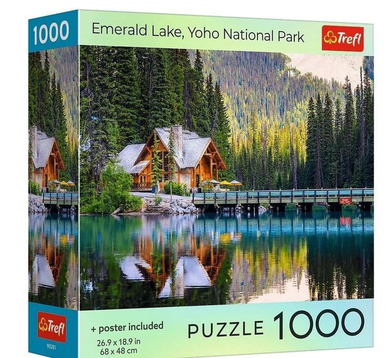 Trefl, Emerald Lake Yoho National Park, USA, puzzle, 1000 elementów