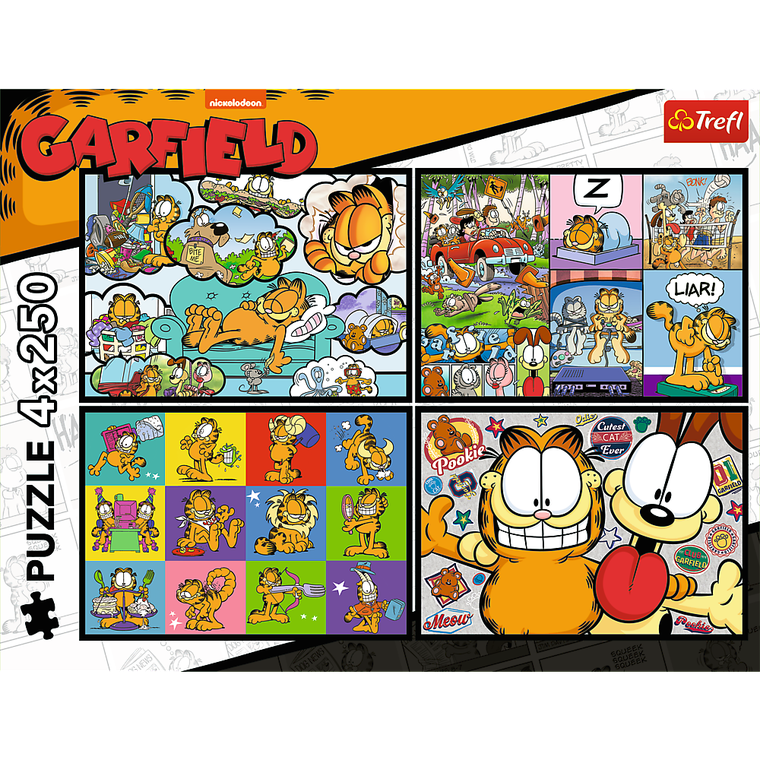 Trefl, Garfield nie lubi poniedziałków, puzzle, 4-250 elementów