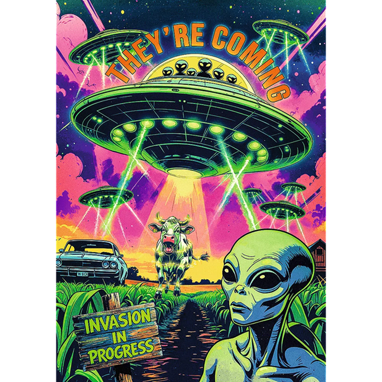 Trefl, Hall of Horror, UFO, puzzle, 1000 elementów