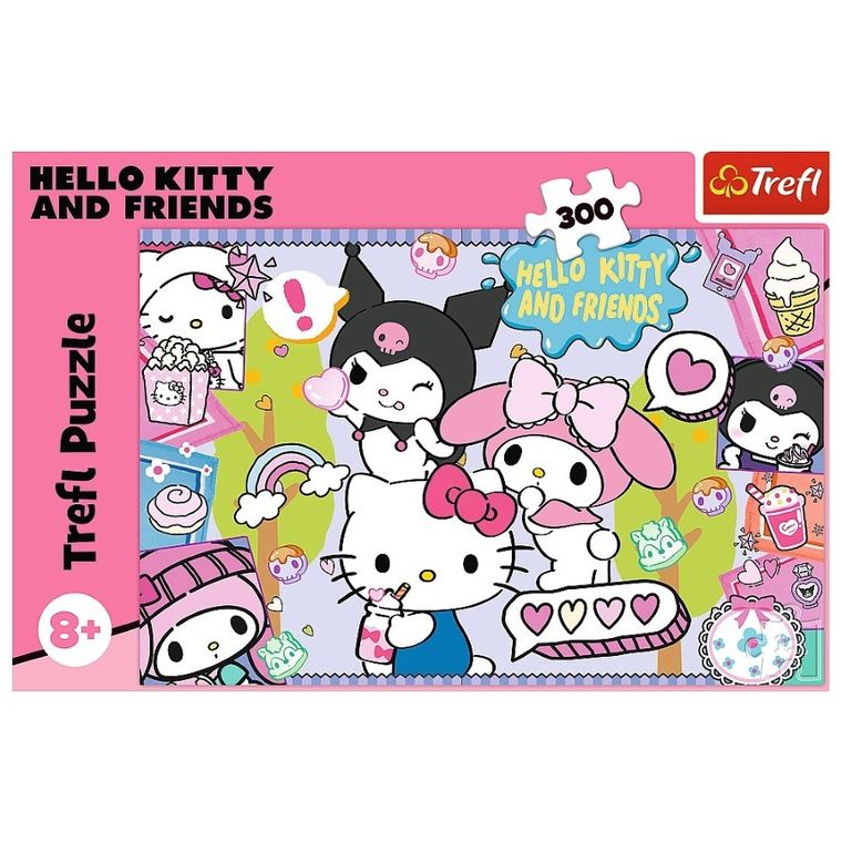 Trefl, Hello Kitty, Szalone trio, puzzle, 300 elementów