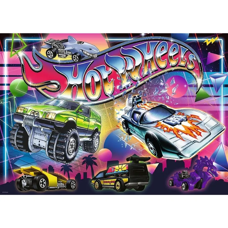 Trefl, Hot Wheels: Lata 80-te, puzzle, 500 elementów