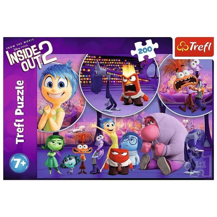 Trefl, Inside Out, Dziecięce emocje, puzzle, 200 elementów