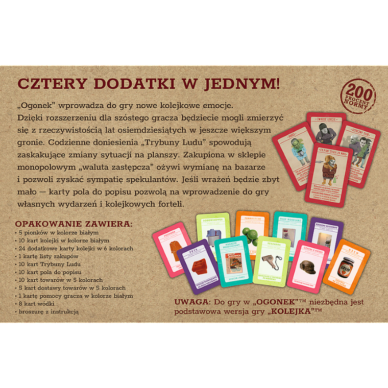 Trefl, IPN, Ogonek, dodatek do gry Kolejka