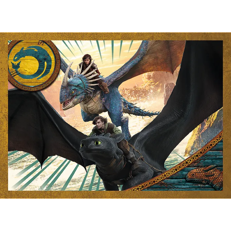 Trefl, Jak wytresować smoka, Smocze dni, puzzle 4w1