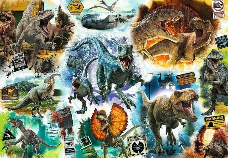 Trefl, Jurassic Park, Na tropie dinozaurów, puzzle, 1000 elementów