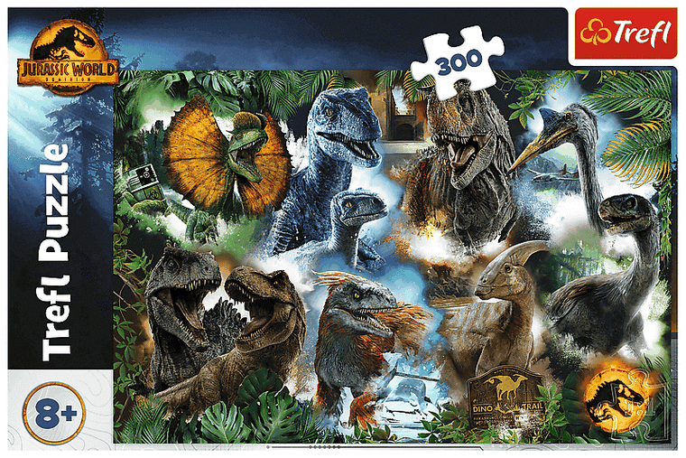 Trefl, Jurassic Park, Ulubione dinozaury, puzzle, 300 elementów