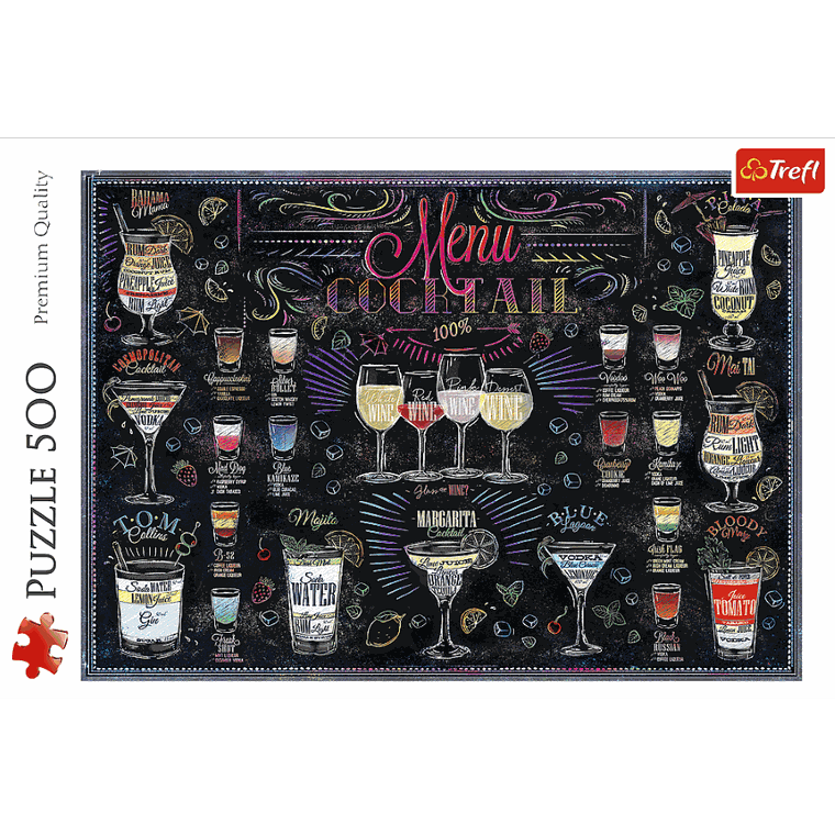 Trefl, Karta drinków, puzzle, 500 elementów