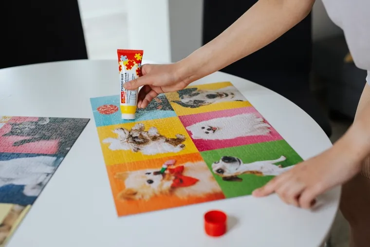 Trefl, klej do puzzli