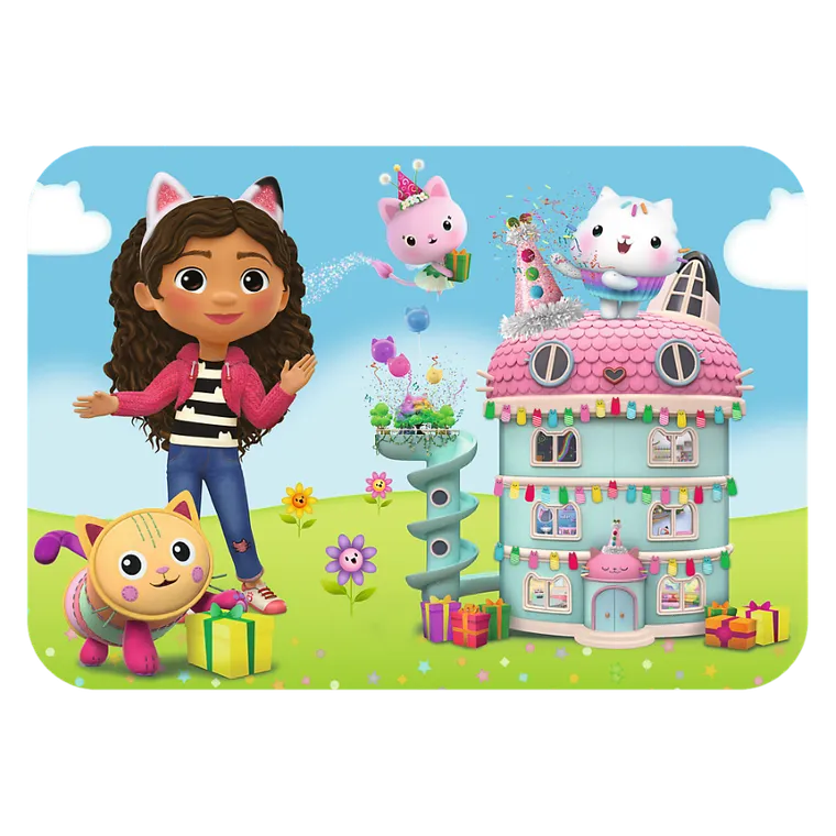 Trefl, Koci Domek Gabbi, Wesoła Gabby i przyjaciele, puzzle drewniane, 24 elementy
