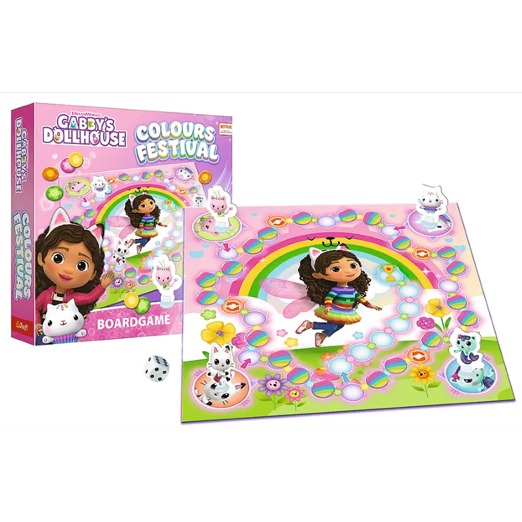 Trefl, Koci Domek Gabi, Festiwal Kolorów, gra familijna