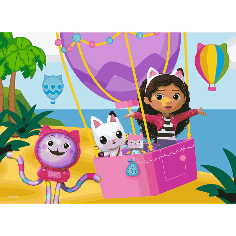 Trefl, Koci Domek Gabi, Kolorowy dzień, puzzle, 20 elementów