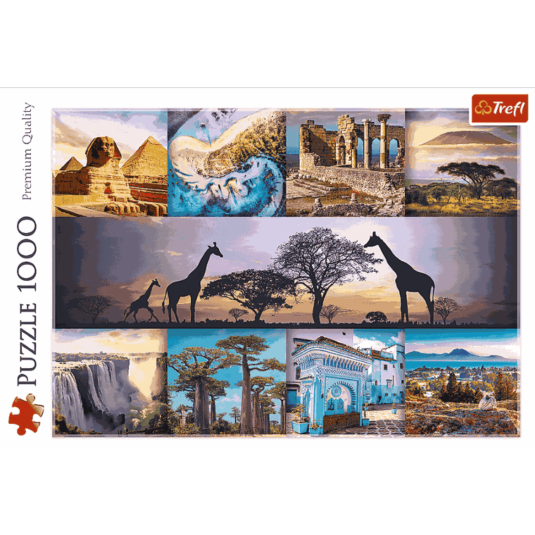 Trefl, Kolaż, Afryka, puzzle, 1000 elementów