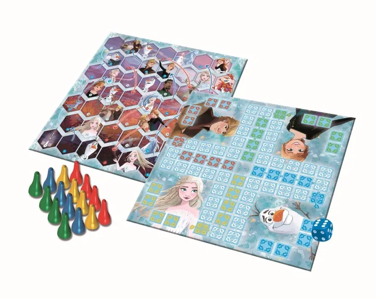 Trefl, Kraina Lodu 2, Chińczyk, Węże i drabiny, gra 2w1