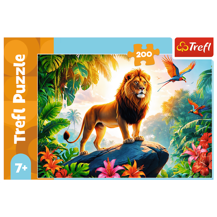 Trefl, Król dżungli, puzzle, 200 elementów