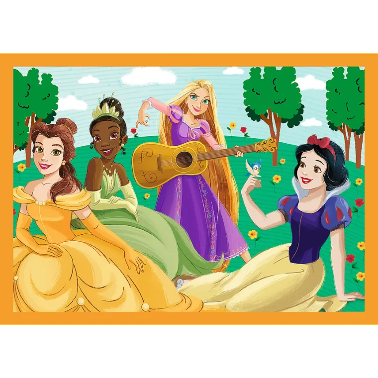 Trefl, Księżniczki Disneya, Bajkowe historie, puzzle 4w1, 207 elementów