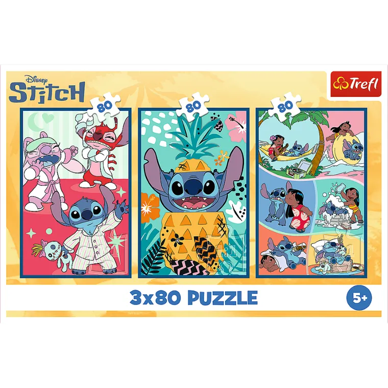 Trefl, Lilo i Stitch, Świat Stitcha, puzzle, 3-80 elementów