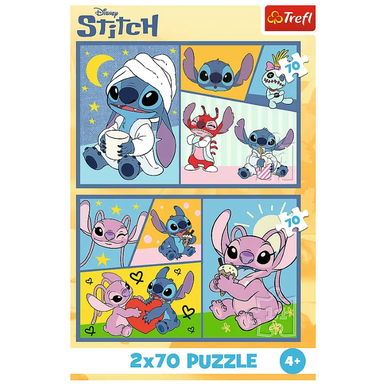 Trefl, Lilo i Stitch, Ze Stitchem nie ma nudy, puzzle, 2-70 elementów