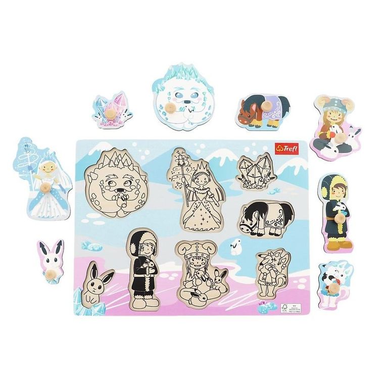 Trefl, Lodowy Zamek, układanka drewniana