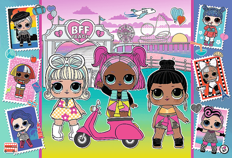 Trefl, L.O.L. Surprise, Zdjęcia Laleczek, puzzle, 100 elementów